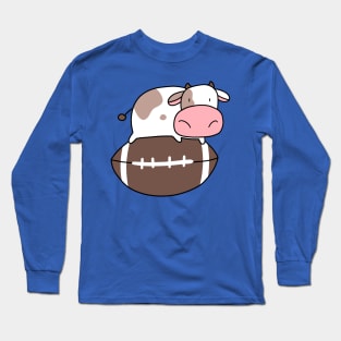 Tiny Cow and Football Long Sleeve T-Shirt